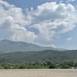 this is the view from the patio we ate on!