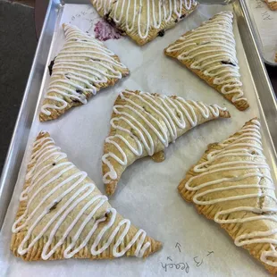 Apple, peach and blueberry turnovers. Better than mom's
