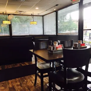 Remodeled earlier this summer with new furniture and lighting