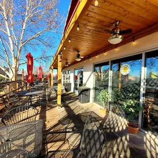 Outside seating
