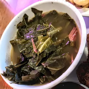 Smoked turkey greens