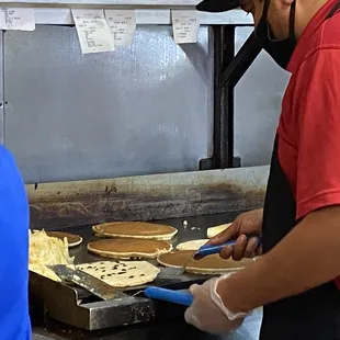 Chocolate chip pancakes - Huge!!