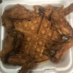 Wings and waffle