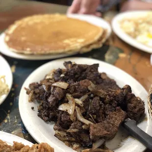 a plate of food on a table