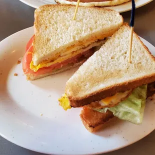 2 egg sandwich $4.50