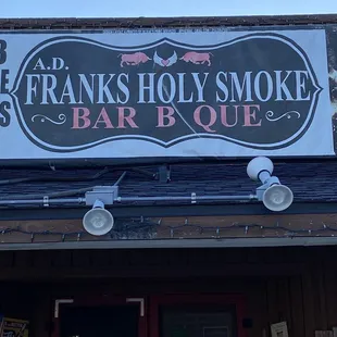 the front of the restaurant