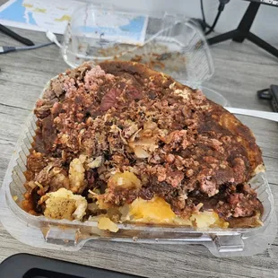 Double Meat Fully Loaded Baked Potato  " Chopped Brisket/ Lockhart Sausage "