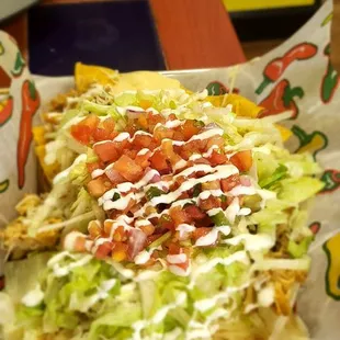 Chicken nachos small size