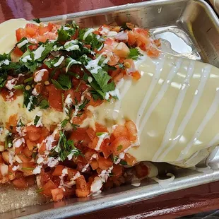 Smothered Monster Burrito