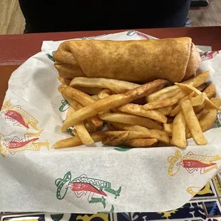 Fried Cheesesteak Burrito