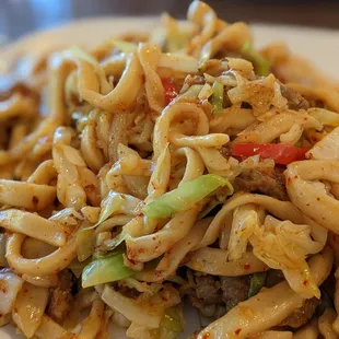 Frank's Signature Stir Fried Handmade Beef Noodles