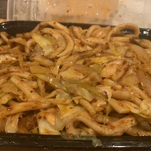 Frank's Signature Stir Fried Handmade Vegetarian Noodles level 4 spicy