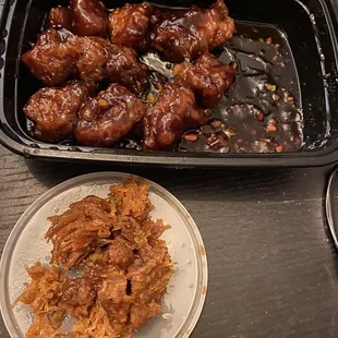 I couldn&apos;t swallow one bite it was all dried out chicken.