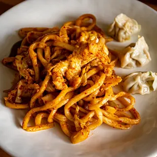 a plate of pasta