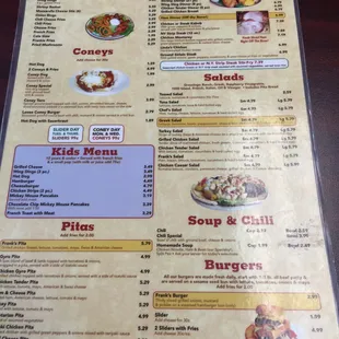 the menu