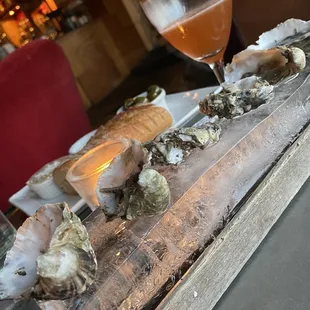 oysters on the half shell