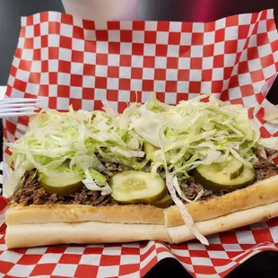 Regular with lettuce and pickles   Very good