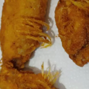 Feathers on wings purchased from Frank's pizza in Millvale PA