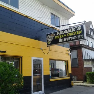 the front of the restaurant