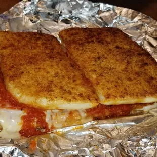a grilled cheese and tomato sandwich