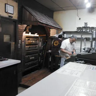 Old style pizza ovens. Can&apos;t wait to try the pizza.