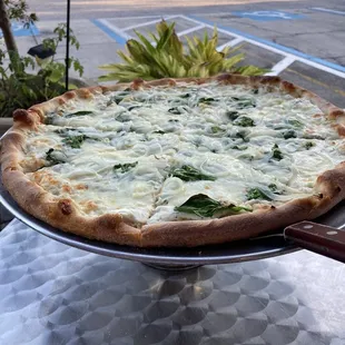 White pizza with added onions