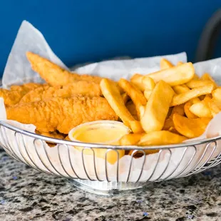 fish and chips, fish, seafood, food