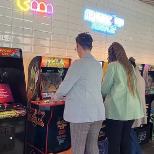 Free Games inside the restaurant