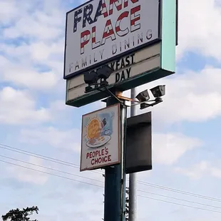 sign for frank&apos;s place