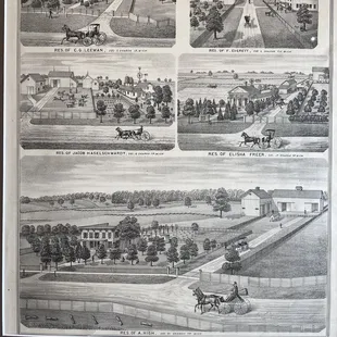 Interior decor: old time style prints