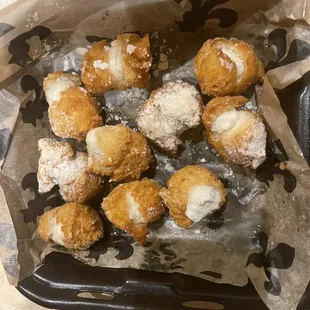 So called beignets from Franks restaurant and smokehouse