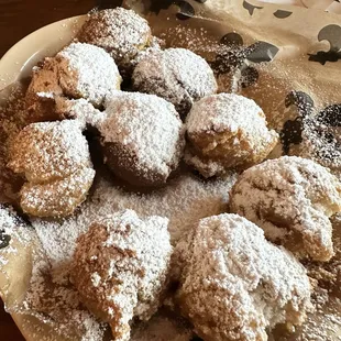 Sweet Potato Beignet Balls and Regular Beignet Balls (half and half)