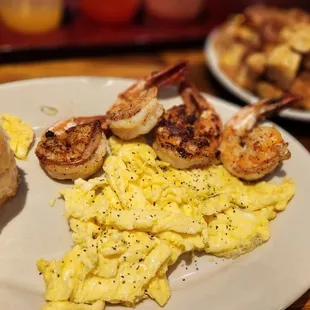 Seafood breakfast platter
