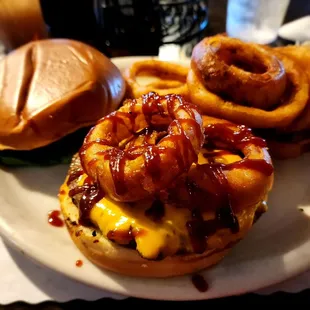Cowboy BBQ Onion Burger