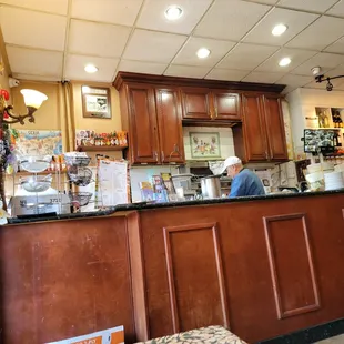 Inside the restaurant