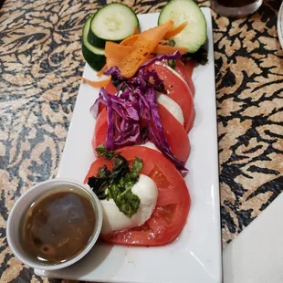 Caprese Salad.  Everything was really fresh.