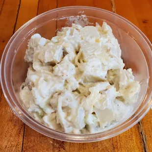 a bowl of potato salad