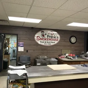 the inside of the restaurant