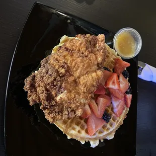 Chicken and waffles