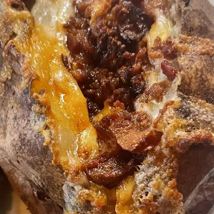 a loaded baked potato
