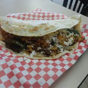 Fully Loaded Train Taco with Grilled Jalapeno