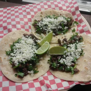 Flour Fajita Track Tacos