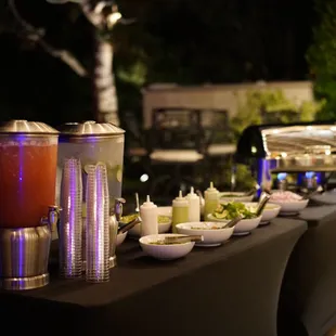 sushi and sashimi, outside