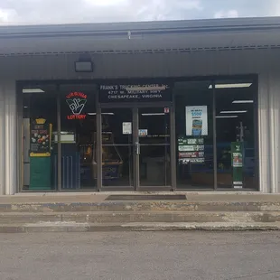 the front of the store