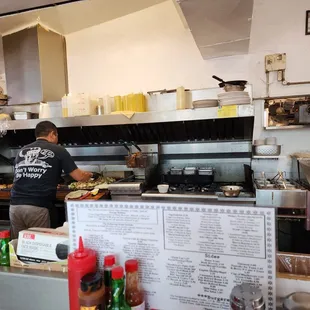 Frank's griddle and his awesome cook.