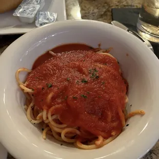 Side Pasta with Tomato Sauce