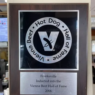 Vienna Beef Award