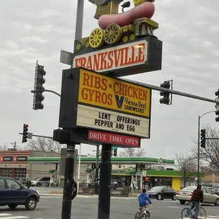 a sign for a hot dog restaurant