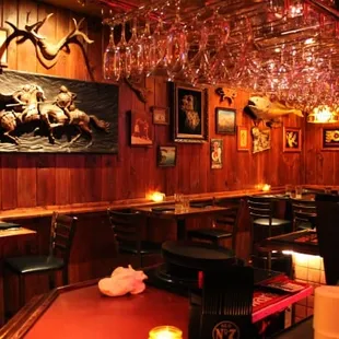 Bar area and wall decor