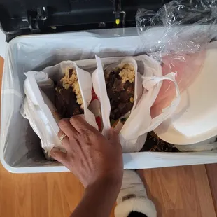 Both plates went to the garbage.